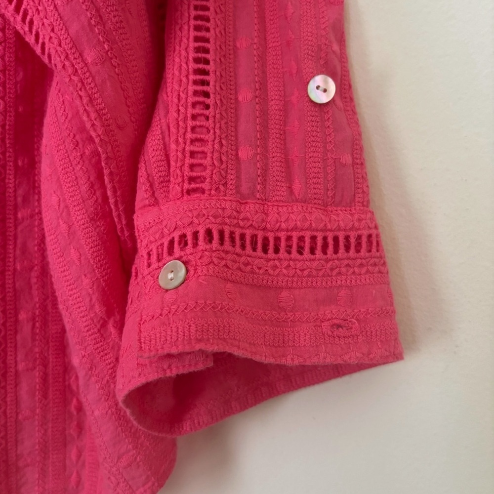 STARKX Monica Pink Short Sleeve Top Small Coastal Chic - Picture 6 of 10